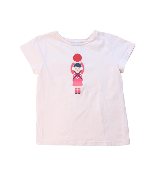 A Multicolour Short Sleeve T Shirts from Jacadi in size 6T for girl. (Front View)