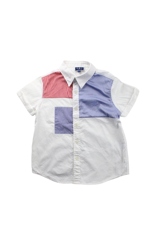 A White Short Sleeve Shirts from Nicholas & Bears in size 6T for boy. (Front View)