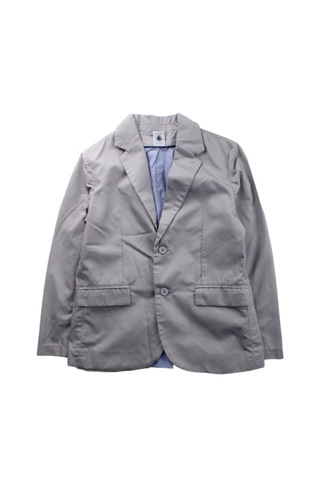 A Grey Blazers from Petit Bateau in size 8Y for boy. (Front View)