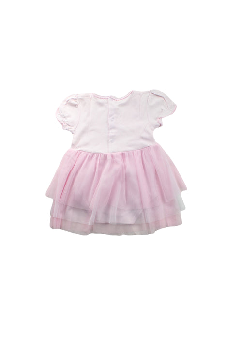 A Pink Short Sleeve Dresses from Kissy Kissy in size 6-12M for girl. (Back View)