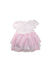 A Pink Short Sleeve Dresses from Kissy Kissy in size 6-12M for girl. (Back View)