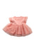 A Pink Short Sleeve Dresses from Miss Blumarine in size 3-6M for girl. (Back View)