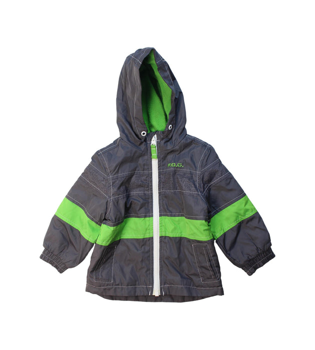 A Grey Lightweight Jackets from London Fog in size 12-18M for boy. (Front View)