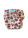 A White Cloth Diapers from Charlie Banana in size 0-3M for neutral. (Back View)