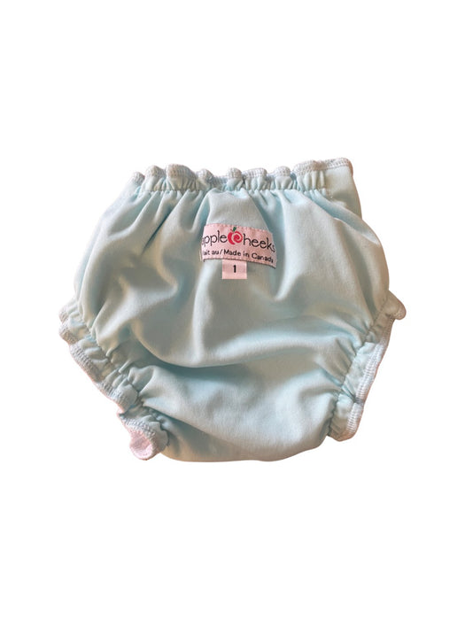 A Blue Cloth Diapers from Apple Cheeks in size 0-3M for neutral. (Back View)