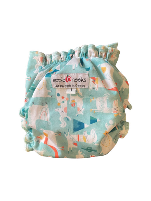 A Multicolour Cloth Diapers from Apple Cheeks in size 0-3M for neutral. (Back View)