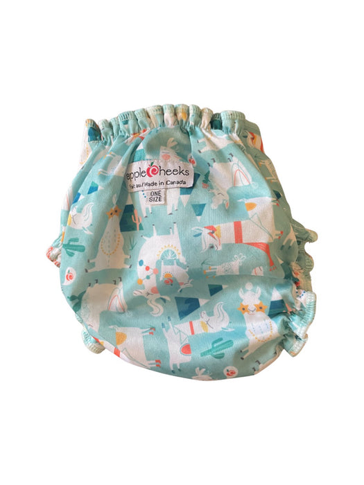 A Blue Cloth Diapers from Apple Cheeks in size O/S for neutral. (Back View)