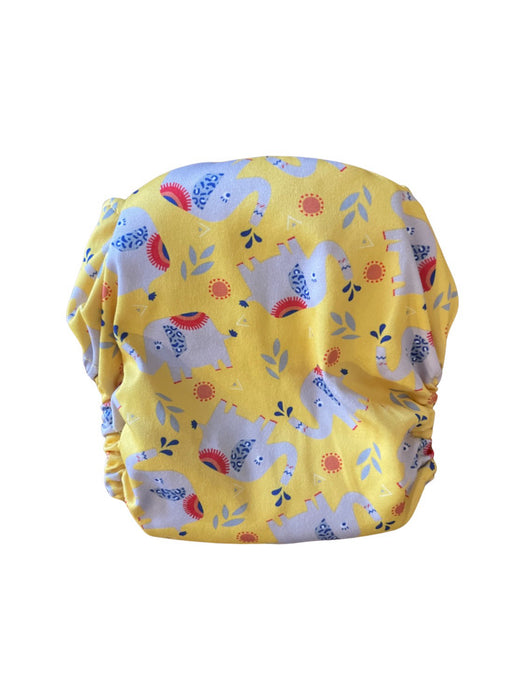 A Yellow Cloth Diapers from Bambino Mio in size 6-12M for neutral. (Back View)