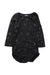 A Black Long Sleeve Bodysuits from Petit Bateau in size 12-18M for girl. (Front View)