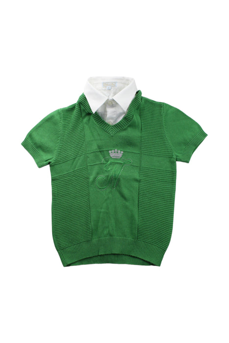 A Green Short Sleeve Tops from Nicholas & Bears in size 2T for girl. (Front View)