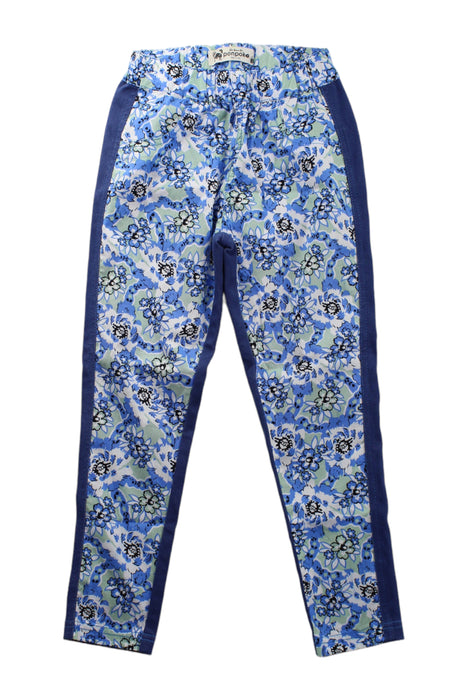 A Blue Casual Pants from As Know As Ponpoko in size 4T for girl. (Front View)