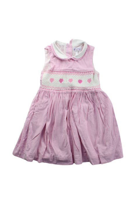 A Pink Sleeveless Dresses from Rachel Riley in size 3T for girl. (Front View)