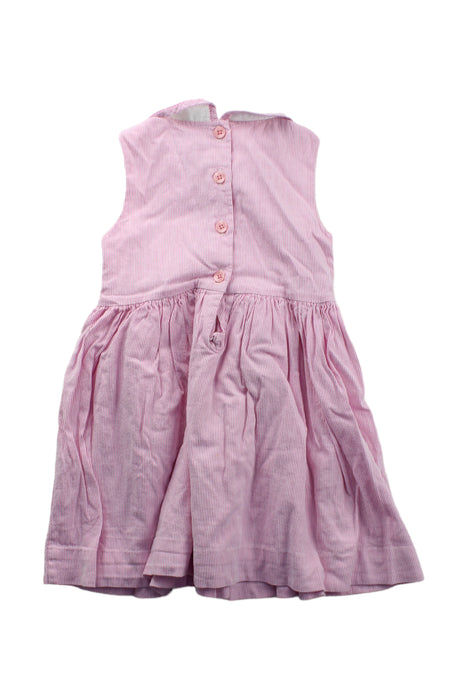 A Pink Sleeveless Dresses from Rachel Riley in size 3T for girl. (Back View)