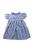 A Blue Short Sleeve Dresses from Little English in size 2T for girl. (Back View)