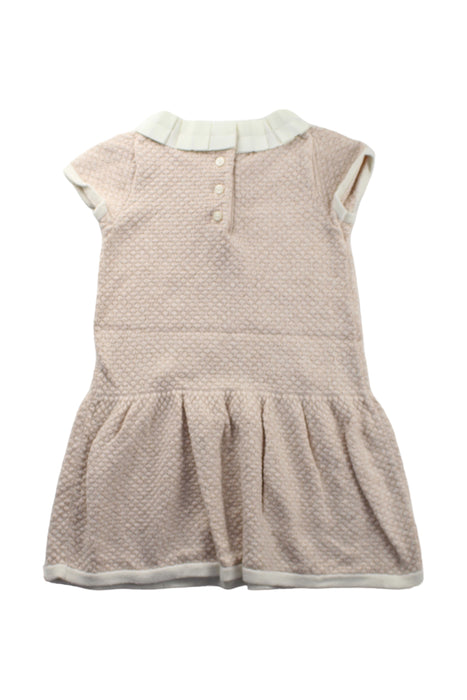 A Beige Short Sleeve Dresses from Janie & Jack in size 4T for girl. (Back View)