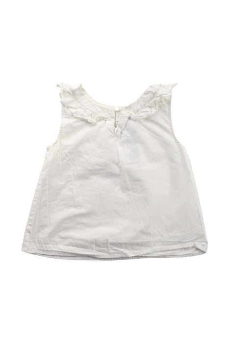 A White Sleeveless Tops from Jacadi in size 5T for girl. (Back View)