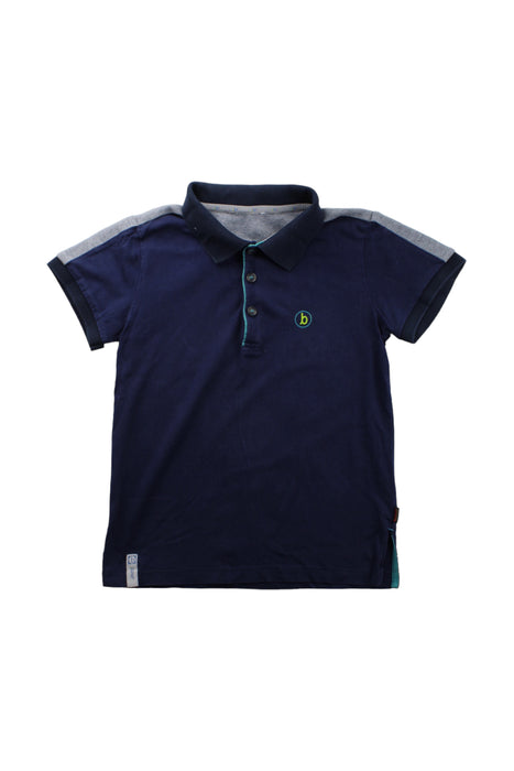 A Blue Short Sleeve Polos from Baker by Ted Baker in size 10Y for boy. (Front View)