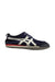 A Blue Slip Ons from Onitsuka Tiger in size 12Y for boy. (Front View)