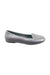 A Silver Flats from Crocs in size 7Y for girl. (Front View)