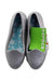 A Silver Flats from Crocs in size 7Y for girl. (Back View)