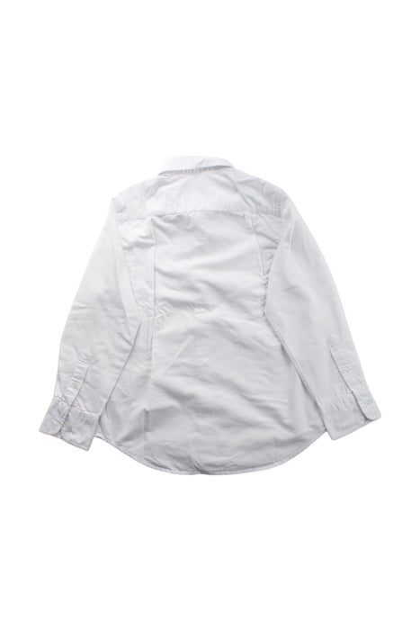 A White Long Sleeve Shirts from Crewcuts in size 6T for boy. (Back View)