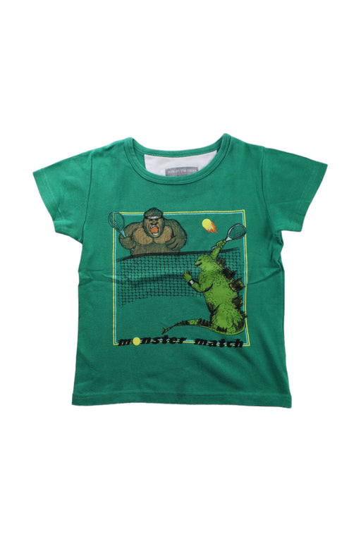 A Green Short Sleeve T Shirts from Milk on the Rocks in size 6T for boy. (Front View)