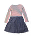 A Multicolour Long Sleeve Dresses from Crewcuts in size 7Y for girl. (Back View)