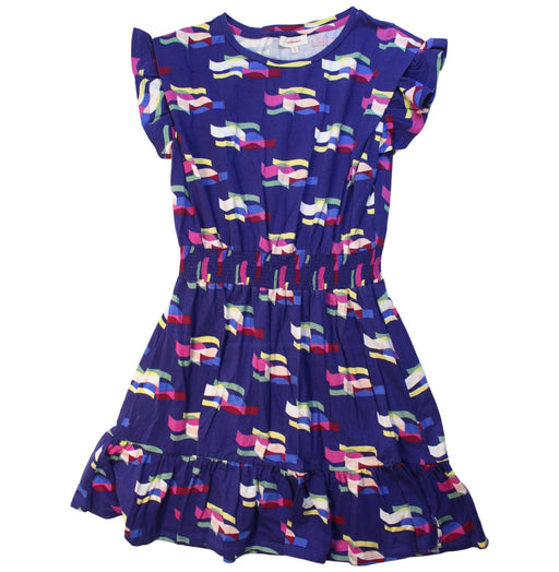 A Multicolour Sleeveless Dresses from Catimini in size 12Y for girl. (Front View)