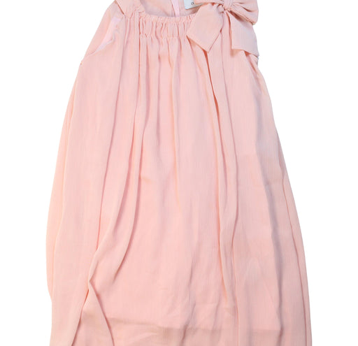 A Pink Sleeveless Dresses from Chickeeduck in size 10Y for girl. (Front View)