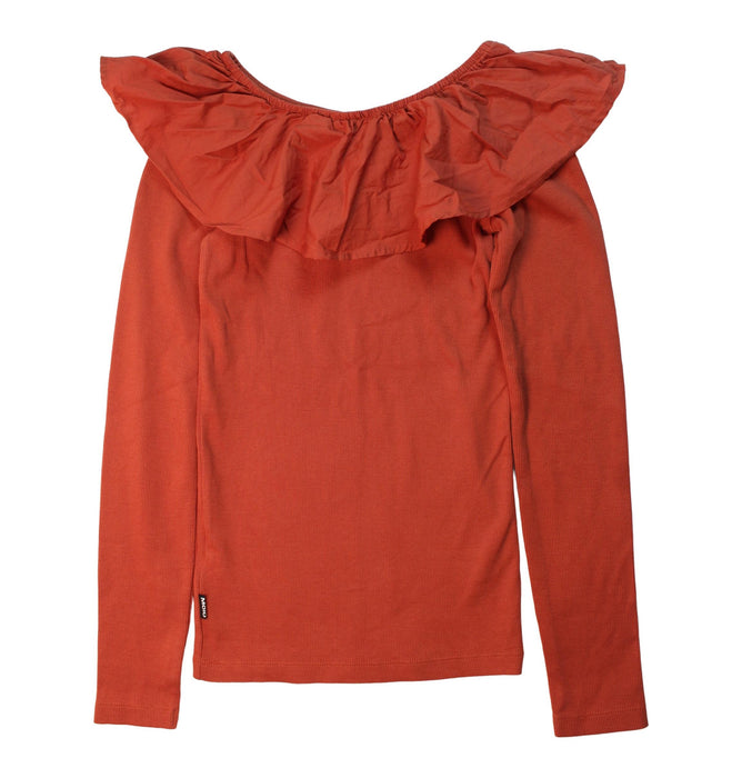 A Orange Long Sleeve Tops from Molo in size 11Y for girl. (Back View)