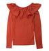 A Orange Long Sleeve Tops from Molo in size 11Y for girl. (Back View)