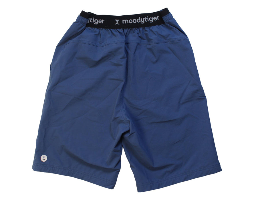 A Navy Active Shorts from Moody Tiger in size 14Y for boy. (Back View)