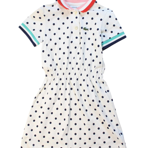 A Multicolour Short Sleeve Dresses from Lacoste in size 3T for girl. (Front View)