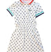 A Multicolour Short Sleeve Dresses from Lacoste in size 3T for girl. (Front View)