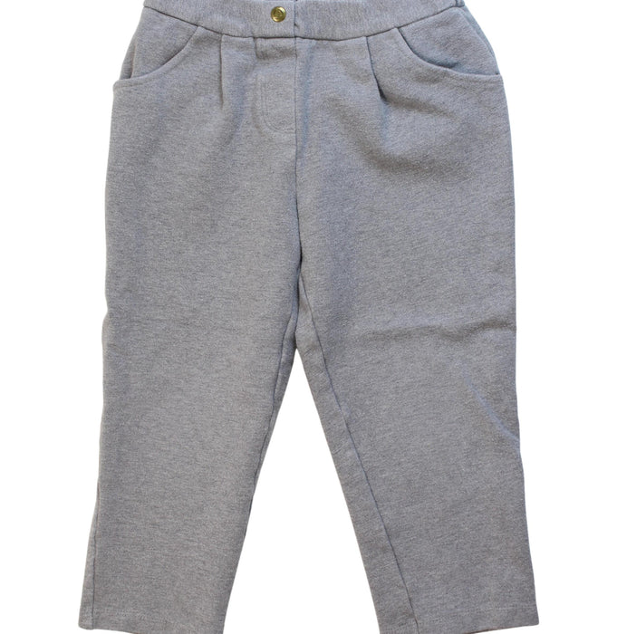 A Grey Casual Pants from Petit Bateau in size 6T for boy. (Front View)