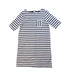 A Navy Short Sleeve Dresses from Petit Bateau in size 11Y for girl. (Front View)