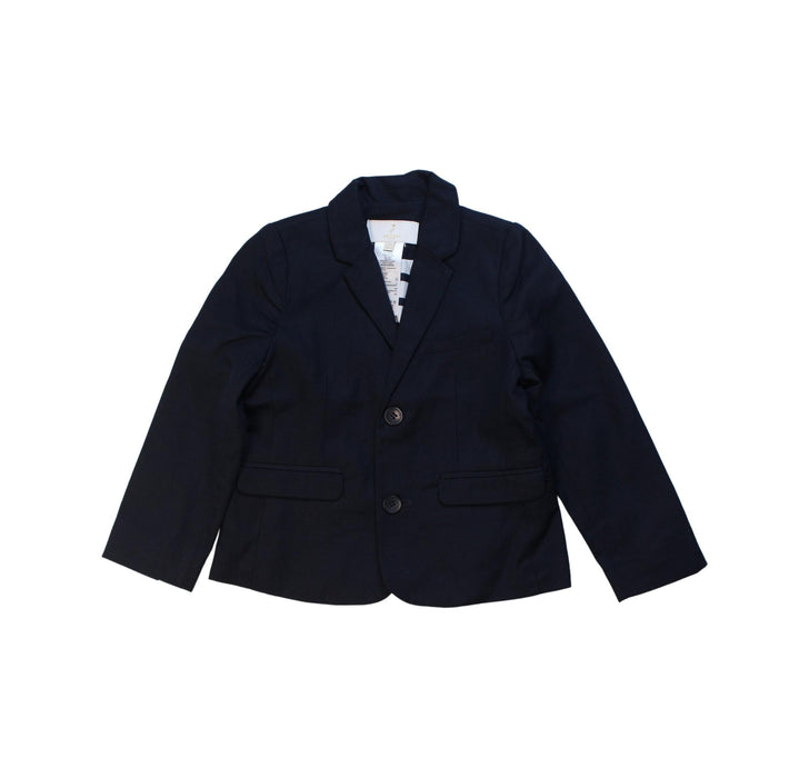 A Black Blazers from Jacadi in size 4T for boy. (Front View)