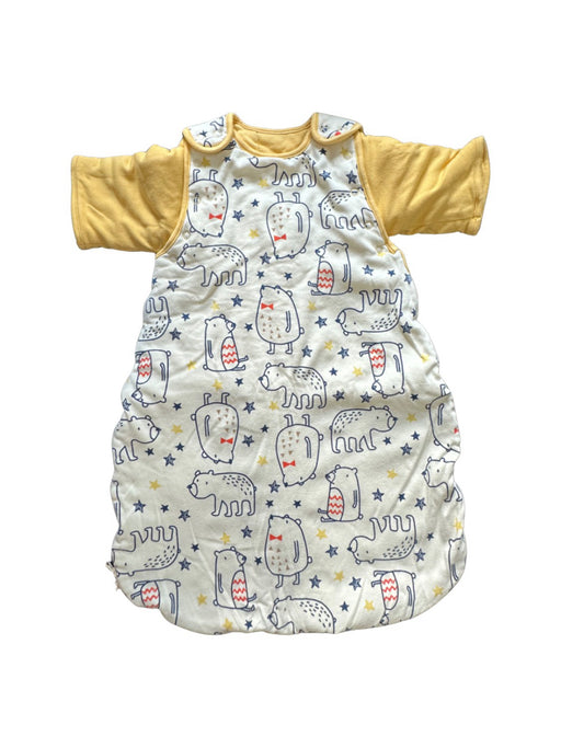 A Yellow Sleepsacs from Mides in size 0-3M for neutral. (Front View)