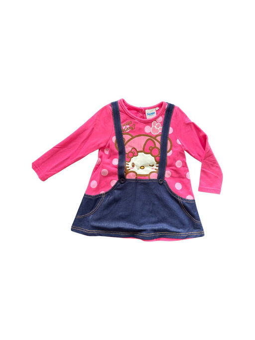 A Pink Overall Dresses from Sanrio in size 18-24M for girl. (Front View)