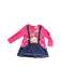 A Pink Overall Dresses from Sanrio in size 18-24M for girl. (Front View)