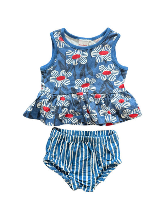 A Blue Shorts Sets from Hanna Andersson in size 18-24M for girl. (Front View)