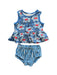 A Blue Shorts Sets from Hanna Andersson in size 18-24M for girl. (Front View)