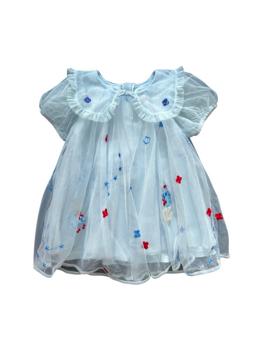 A White Short Sleeve Dresses from Balabala in size 2T for girl. (Front View)