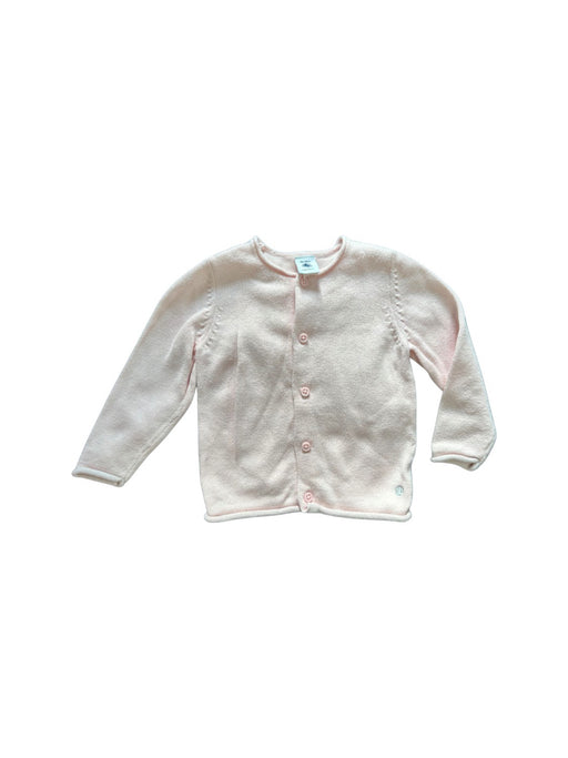 A Pink Cardigans from Petit Bateau in size 12-18M for girl. (Front View)