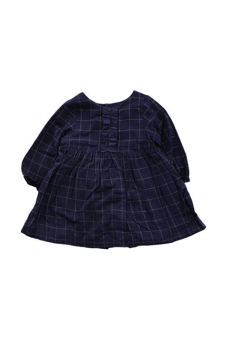 A Blue Long Sleeve Dresses from Jacadi in size 12-18M for girl. (Front View)