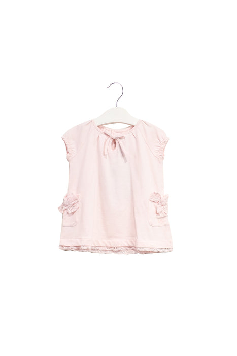 A Pink Dress Sets from Lili Gaufrette in size 6-12M for girl. (Front View)