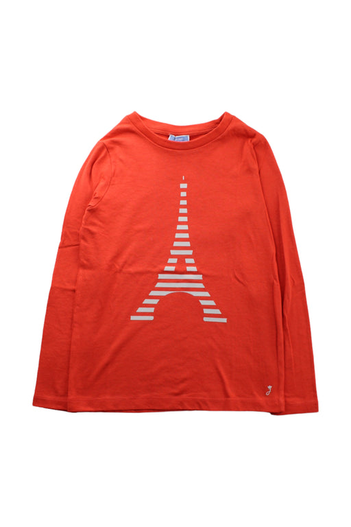 A Red Long Sleeve T Shirts from Jacadi in size 8Y for boy. (Front View)