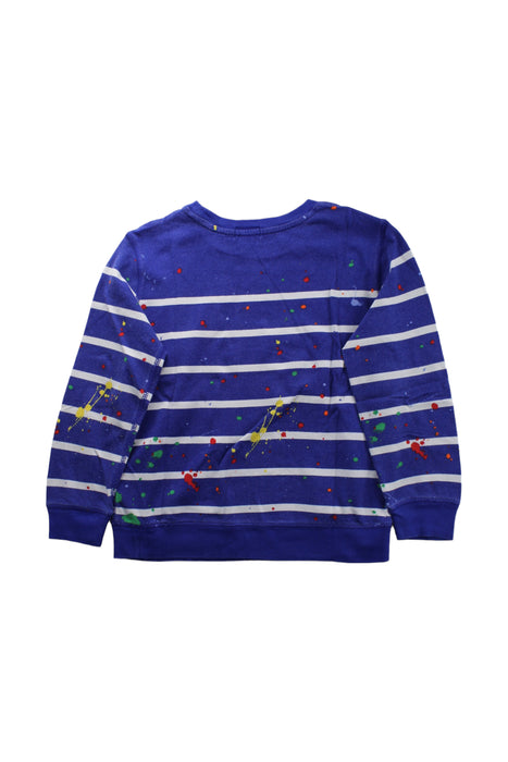 A Blue Crewneck Sweatshirts from Polo Ralph Lauren in size 7Y for boy. (Back View)