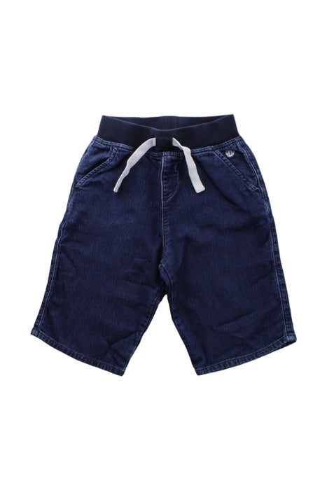 A Blue Shorts from Petit Bateau in size 8Y for boy. (Front View)