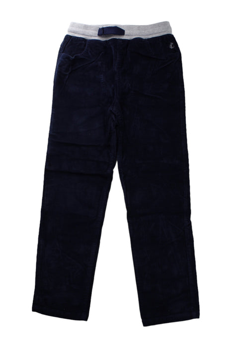 A Blue Casual Pants from Petit Bateau in size 8Y for boy. (Front View)